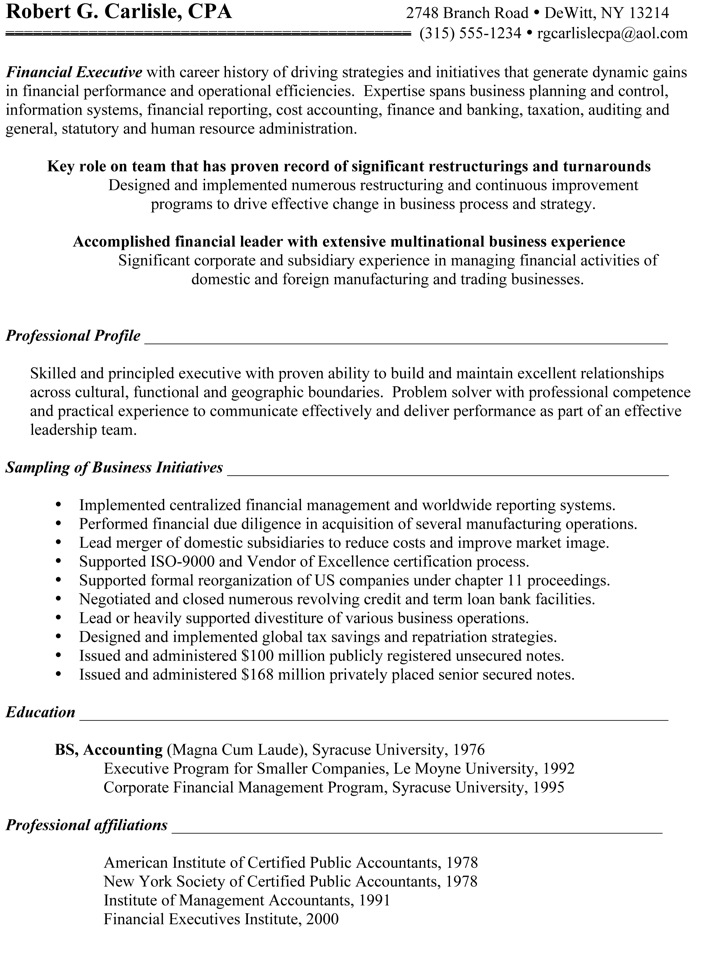 Chief compliance officer resume